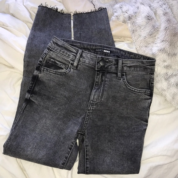 Black Washed Jeans - Picture 1 of 5